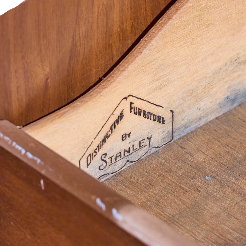 Stanley Mid Century Walnut Harlequin Credenza