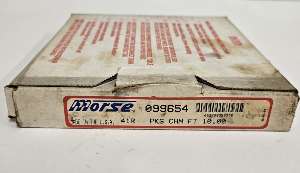 MORSE ROLLER CHAIN 099654. 41R-10FT.