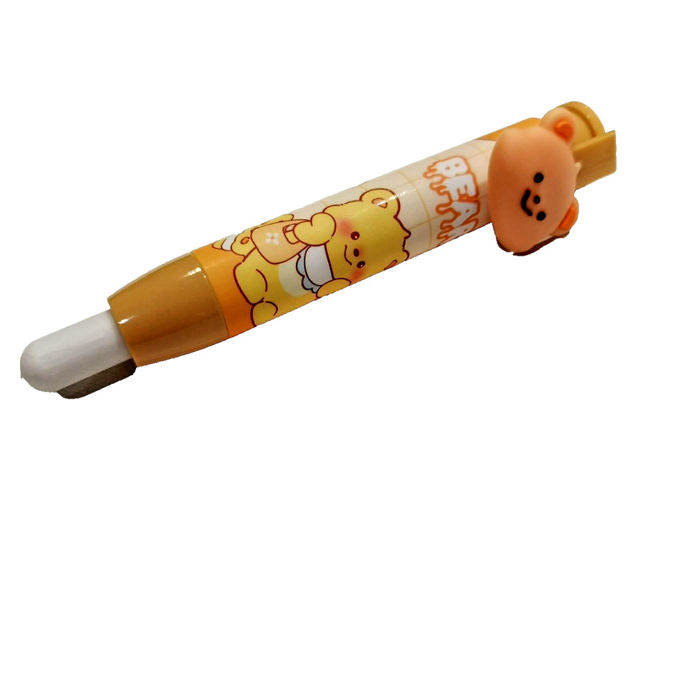 Bear Clickable Push Button Retractable Eraser