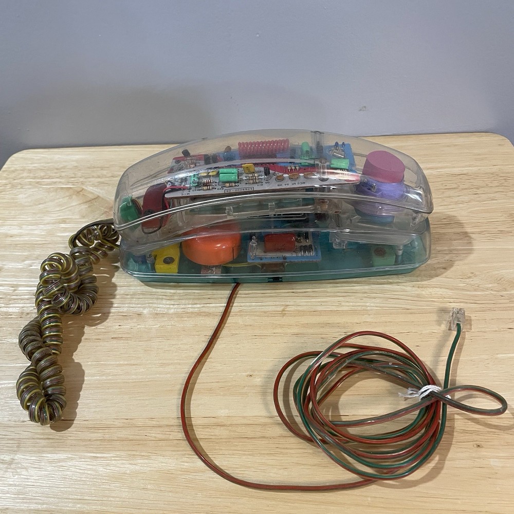 Unisonic Clear Corded Telephone Retro Style SEE NOTE