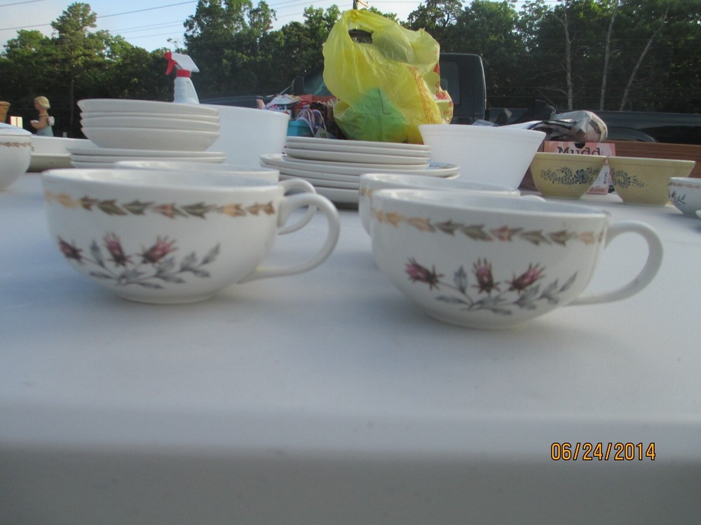 ROYAL WHISPER CUPS & SAUCER SET 2 SETS