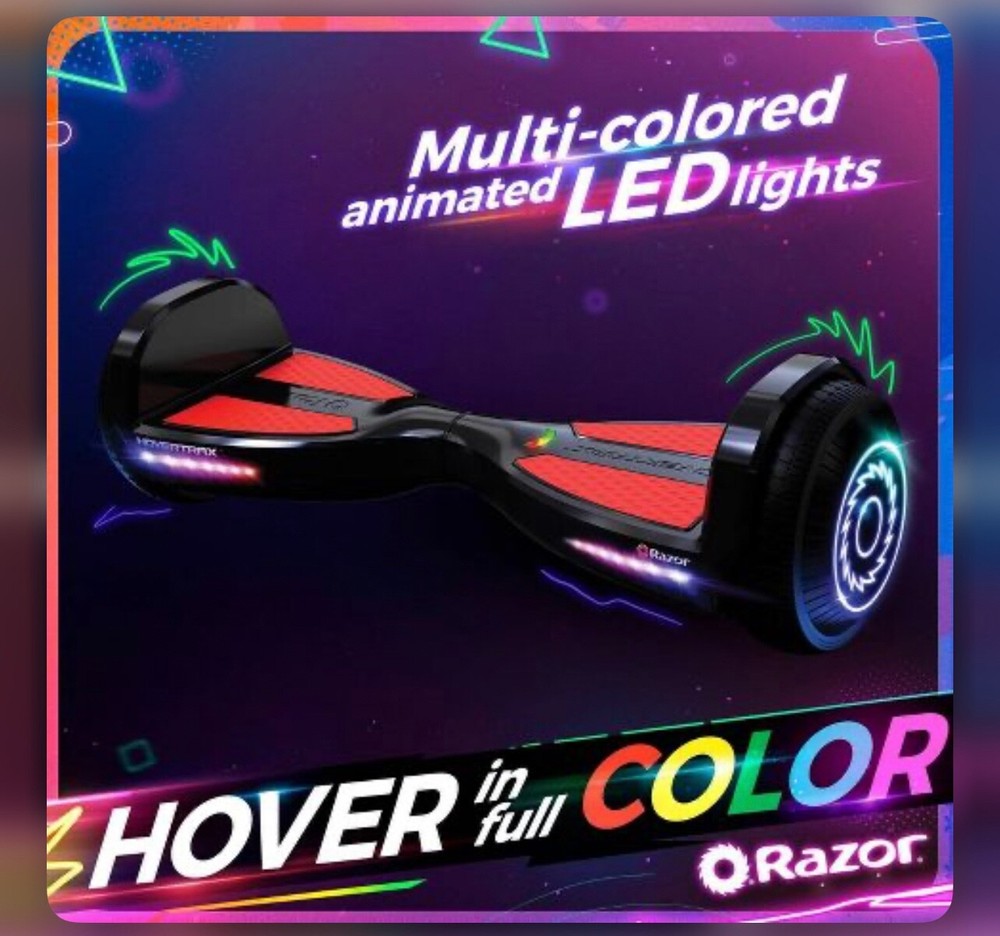 Razor Hovertrax Lux - Black/Red