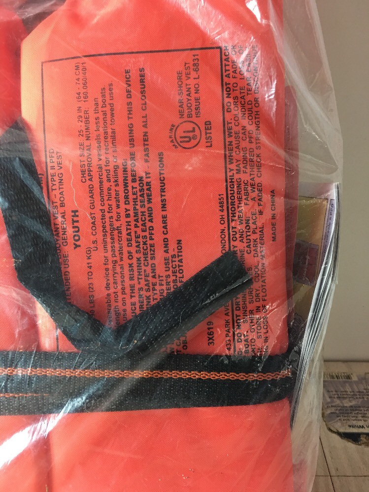 NIP!! 2 Kent Child Type II Life Jacket Small & Medium