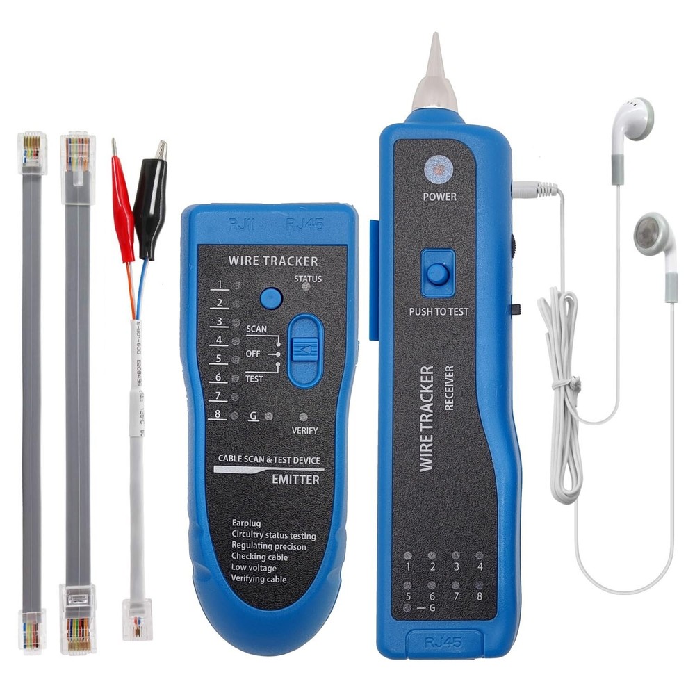 Wire Tester RJ45 RJ11 Cable Tracker Line Finder Multifunction Wire Tracker Ether