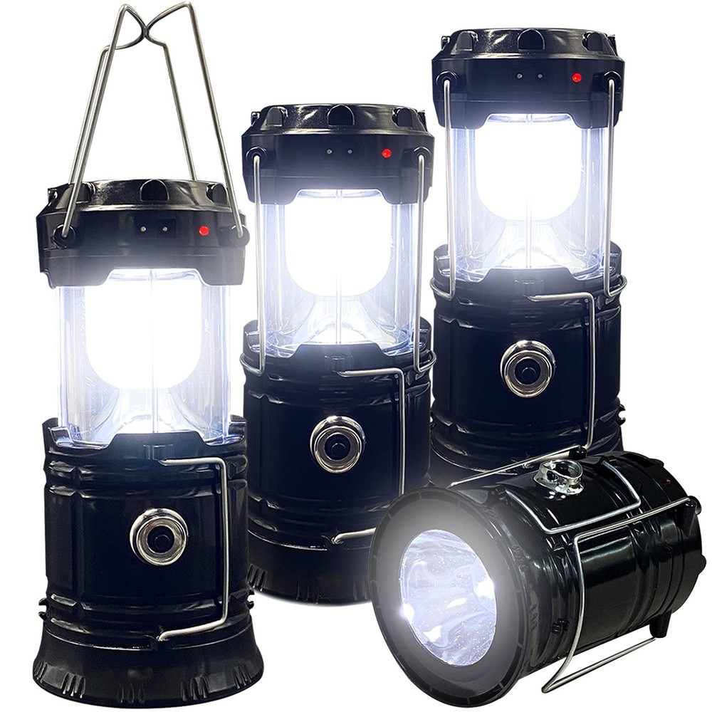 Collapsible Portable LED Camping Lantern XTAUTO Lightweight 4-pack, White