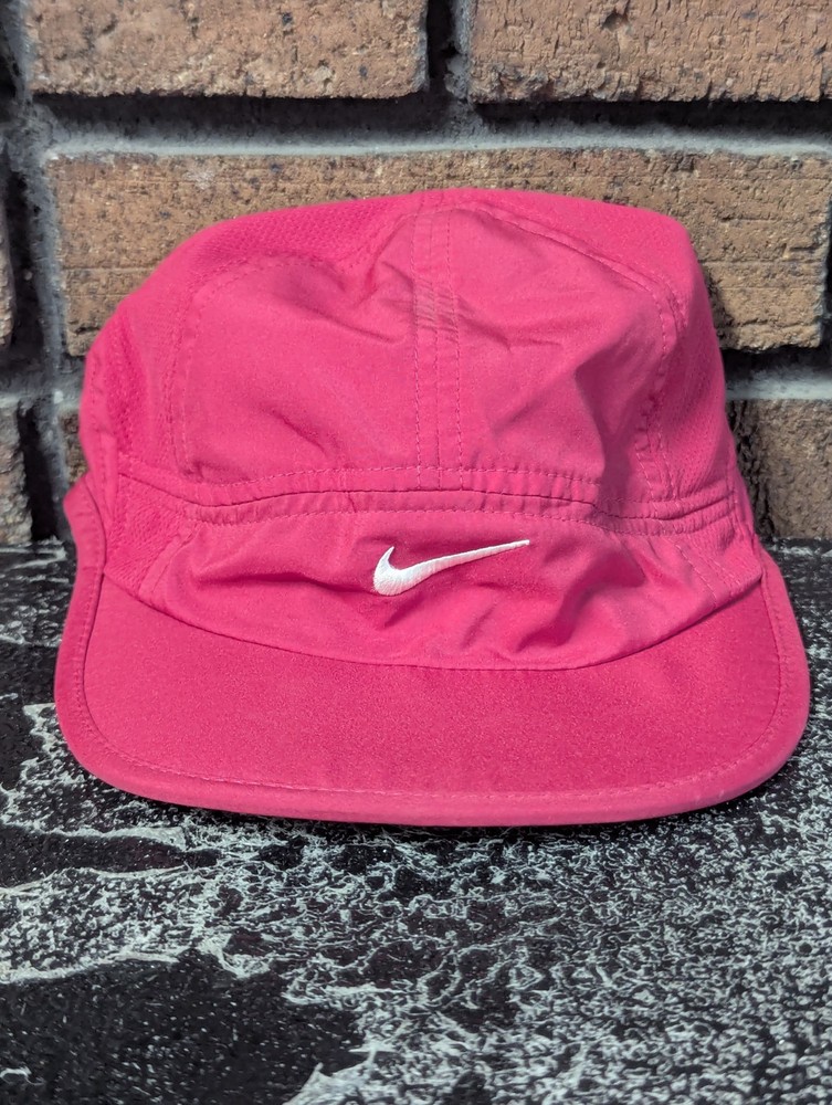 Nike Featherlight Dri Fit Athletic Running Hat Cap Baseball Pink OSFM