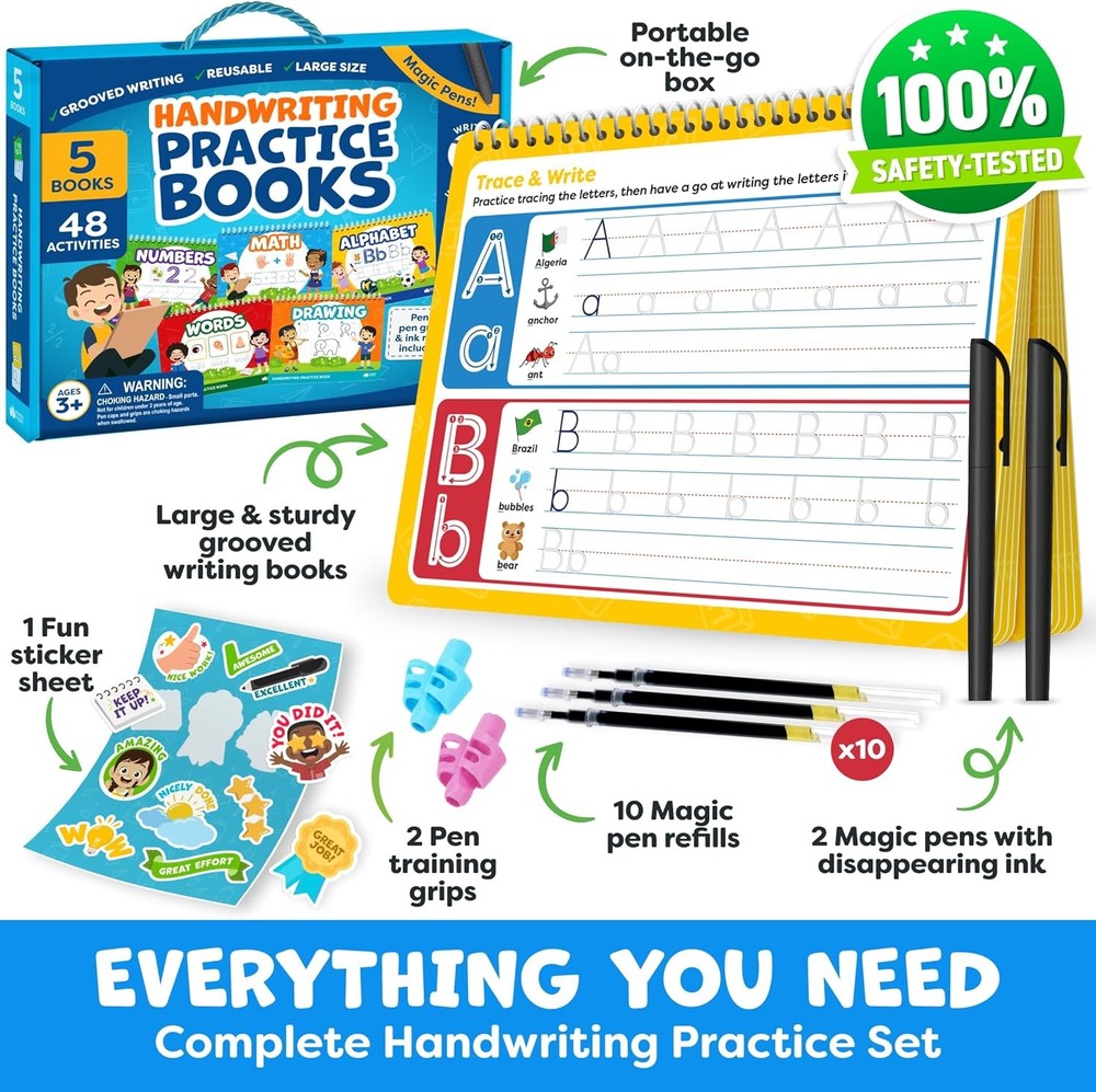 Magic Grooved Writing Practice for Kids - Handwriting