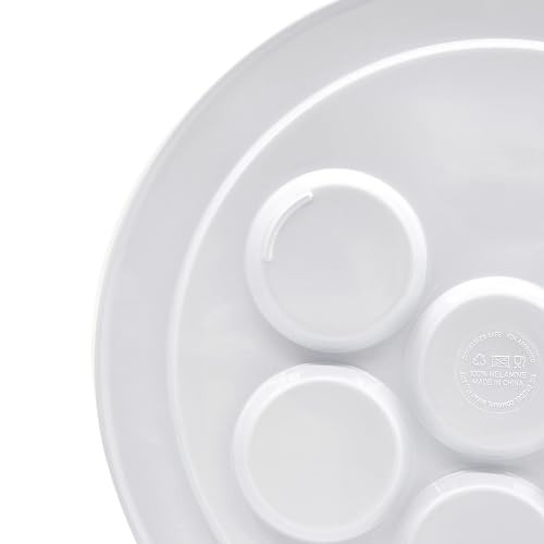 Passover Classic Silver Seder Plate, Melamine Silver Design Passover Single