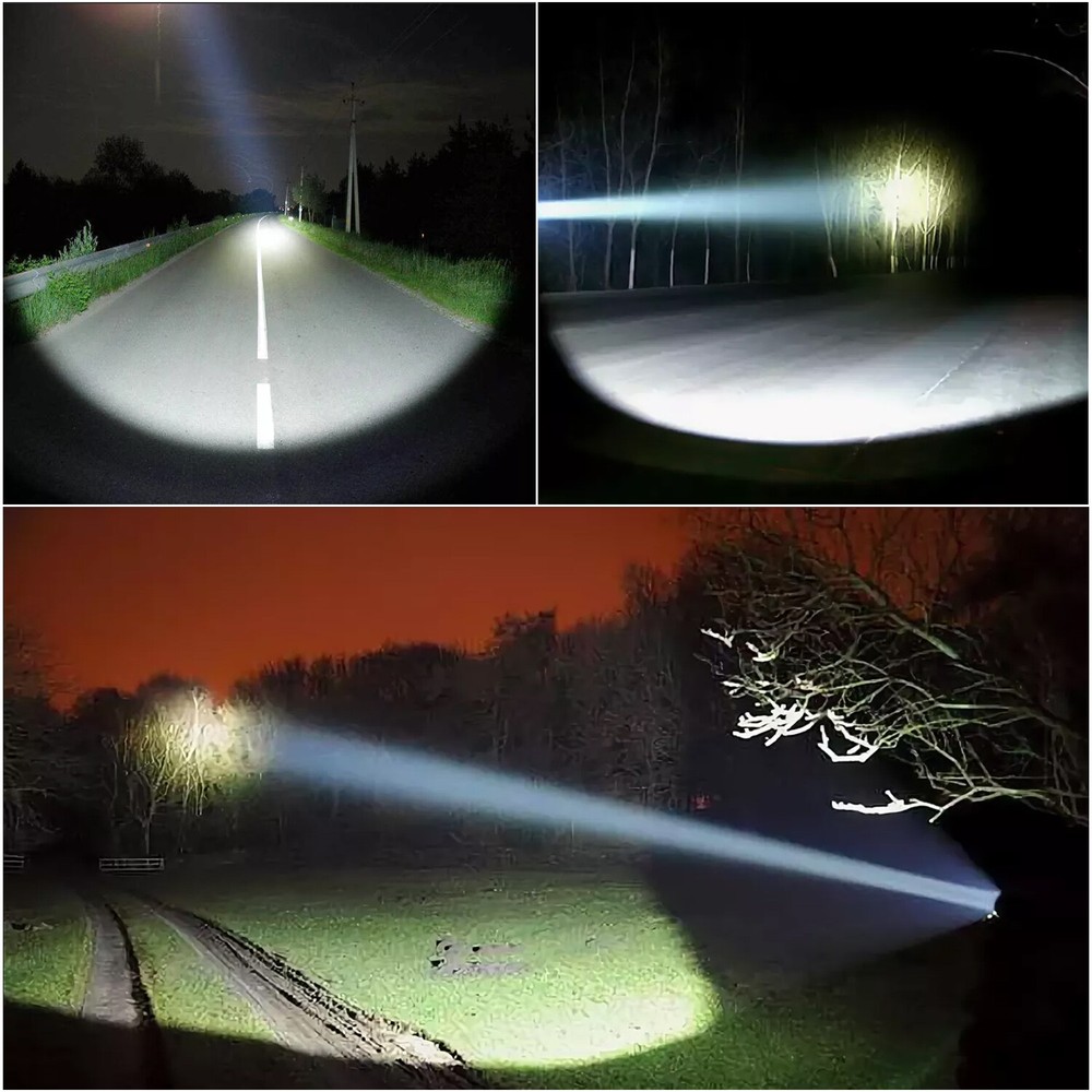 Odear Super Bright Torch Flashlight Searchlight Handheld LED Spotlight Camping