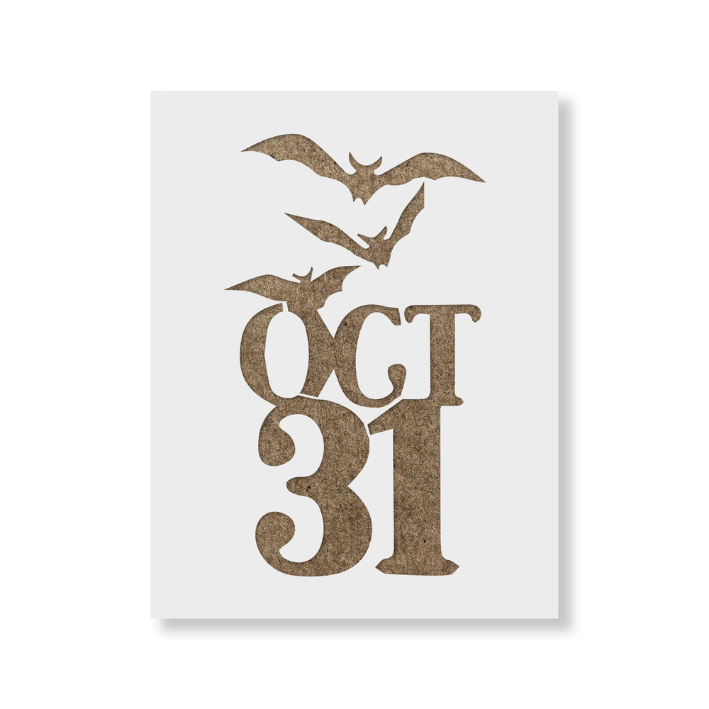 Bats Halloween Stencil - Durable & Reusable Mylar Stencils