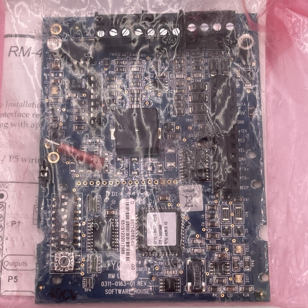 NEW!! SOFTWARE HOUSE Tyco RM-4 Access Control Reader Module 0311-0163-01