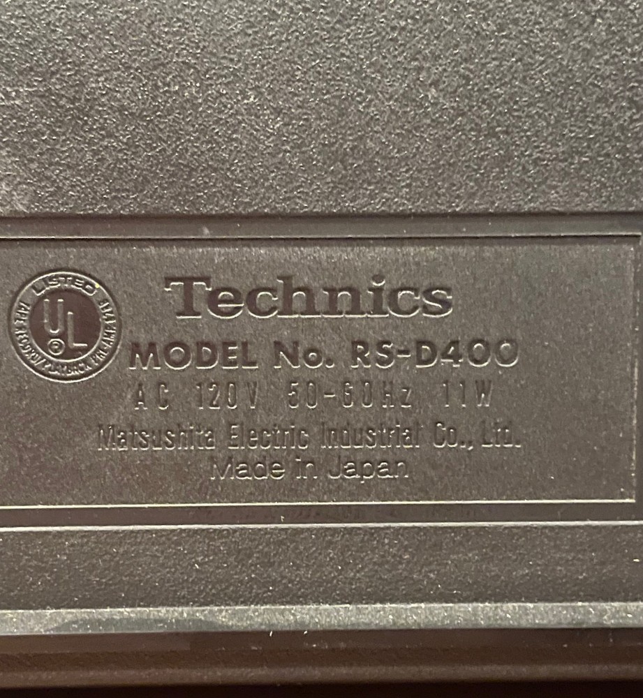 Technics RS-D400 Cassette Deck, New Belts, Tested and Working