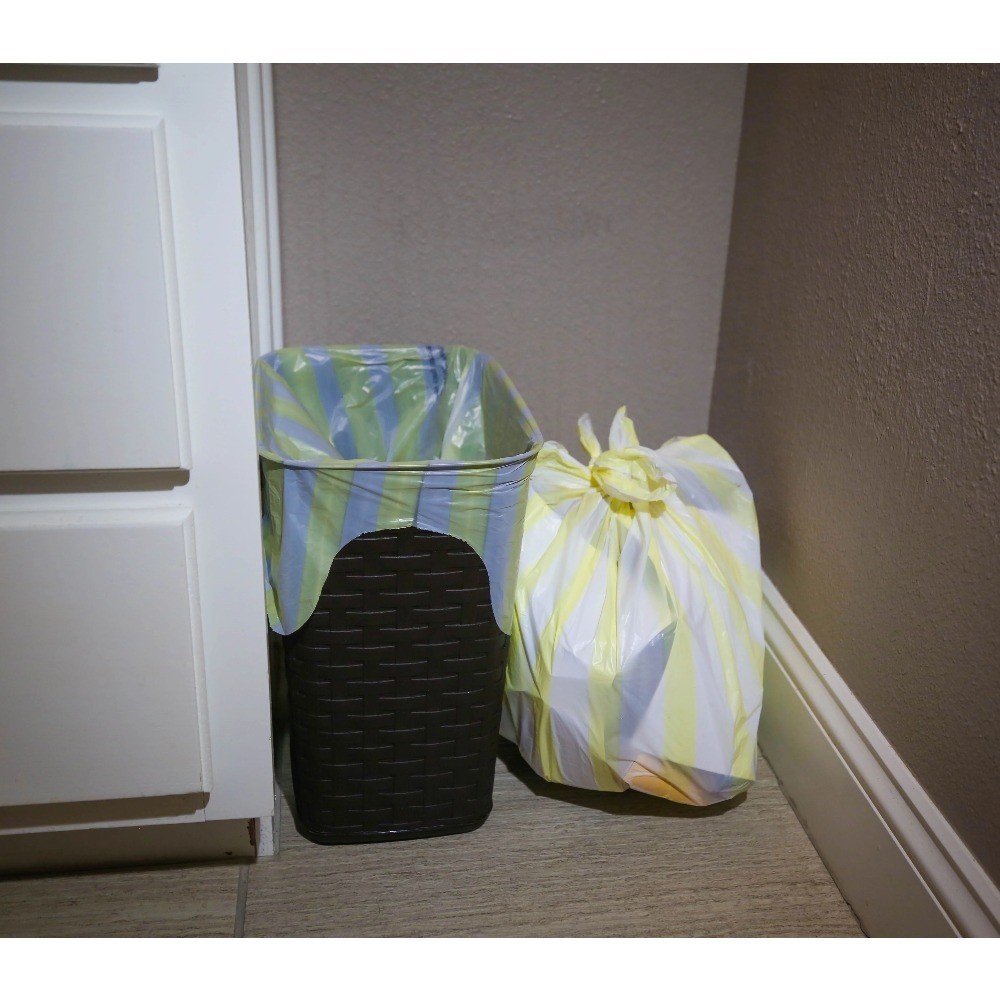 Lemon Scented Small Drawstring Trash Bags 4 Gallon 40 Count 8 Pack