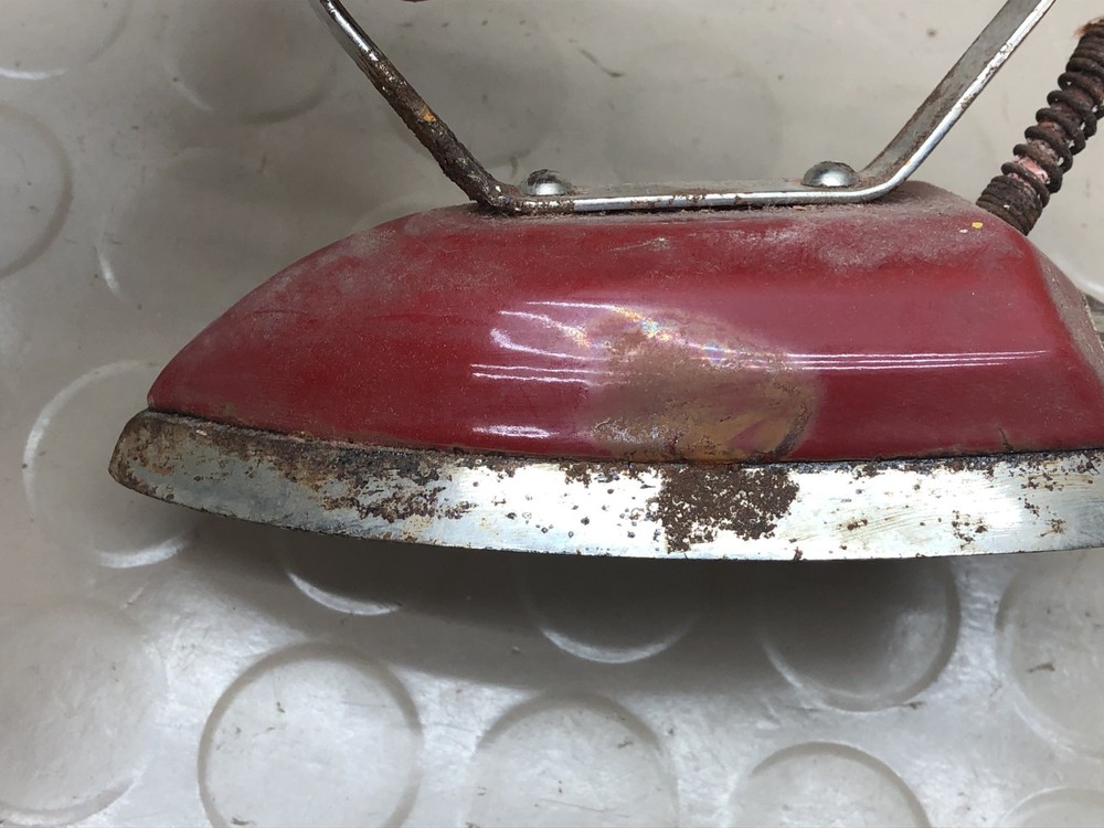 Vintage Small Red Utility Iron ~ For Display