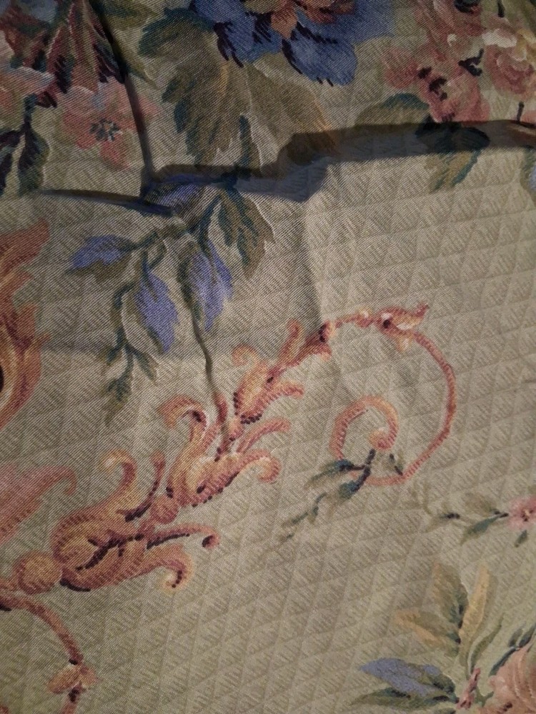 Multicolored Floral Cotton Polyester Fabric 98" X 36"