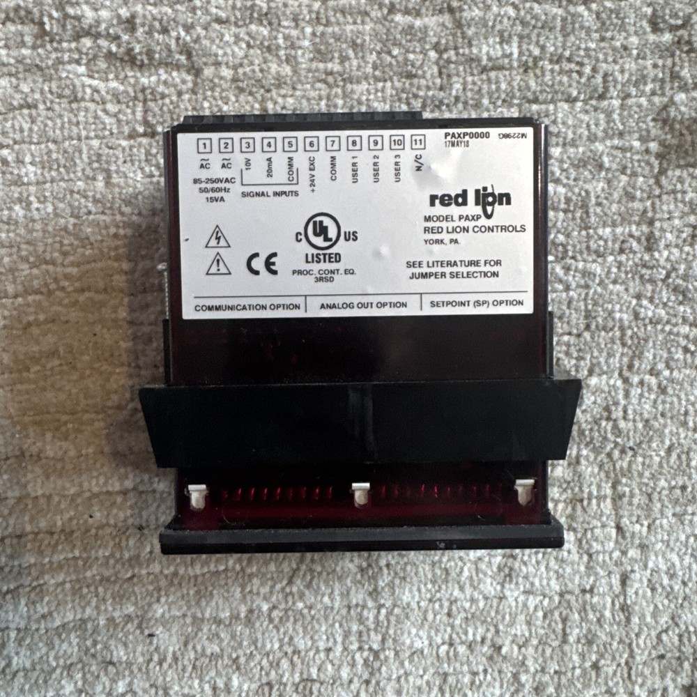 RED LION CONTROLS PAXP0000 PROCESS INPUT METER 5 DIGIT-RED