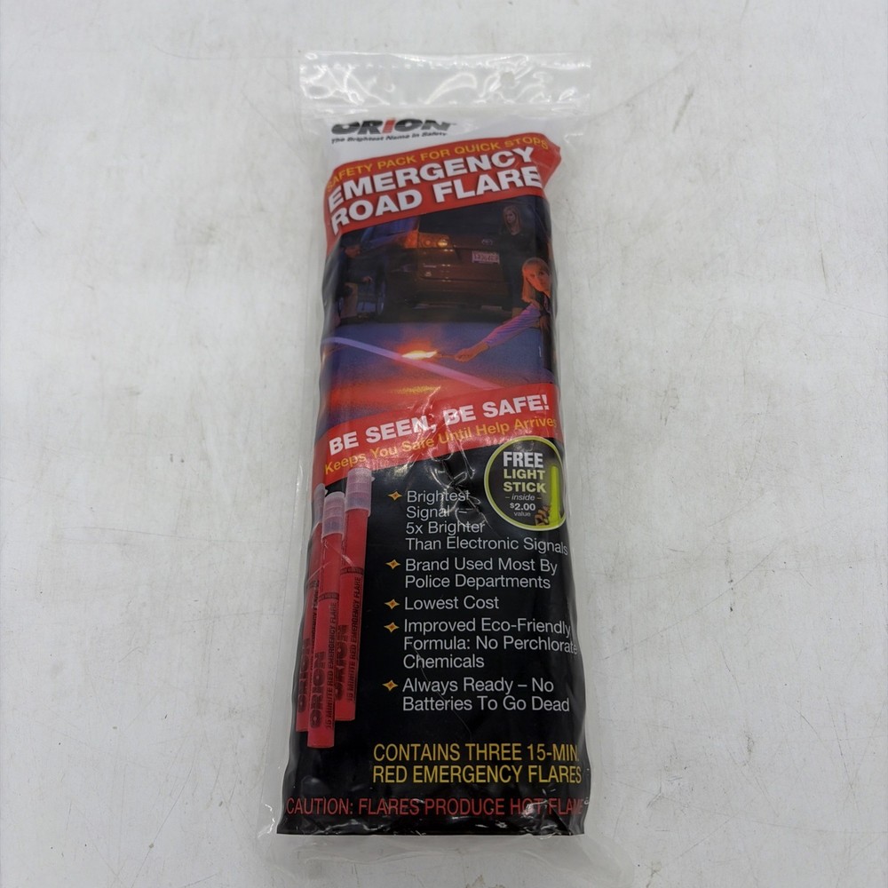 Orion Products 3153-08 3-15 Minute Road Flares (1 Pack of 3 Flares)- Model # 315