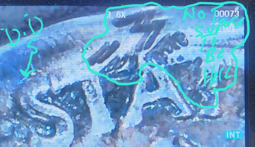 1941 ERROR MERCURY SILVER DIME 10C MULTIPLE DOUBLED STIKES & DOUBLED DIES