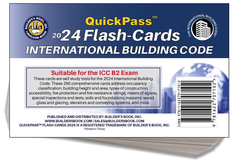 2024 International Building Code IBC QuickPass Flash-Cards