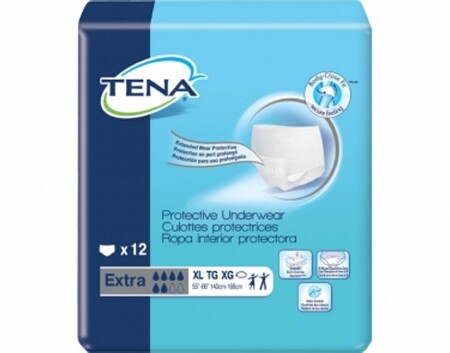Tena Extra Pull On X-Large Disposable Heavy Absorbency, CS/48 #72425  4 PACK