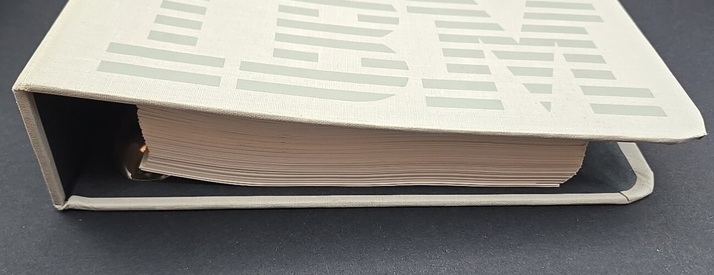 Vintage 1986 IBM Disk Operating System Manual 1st Edition Fabric Bound