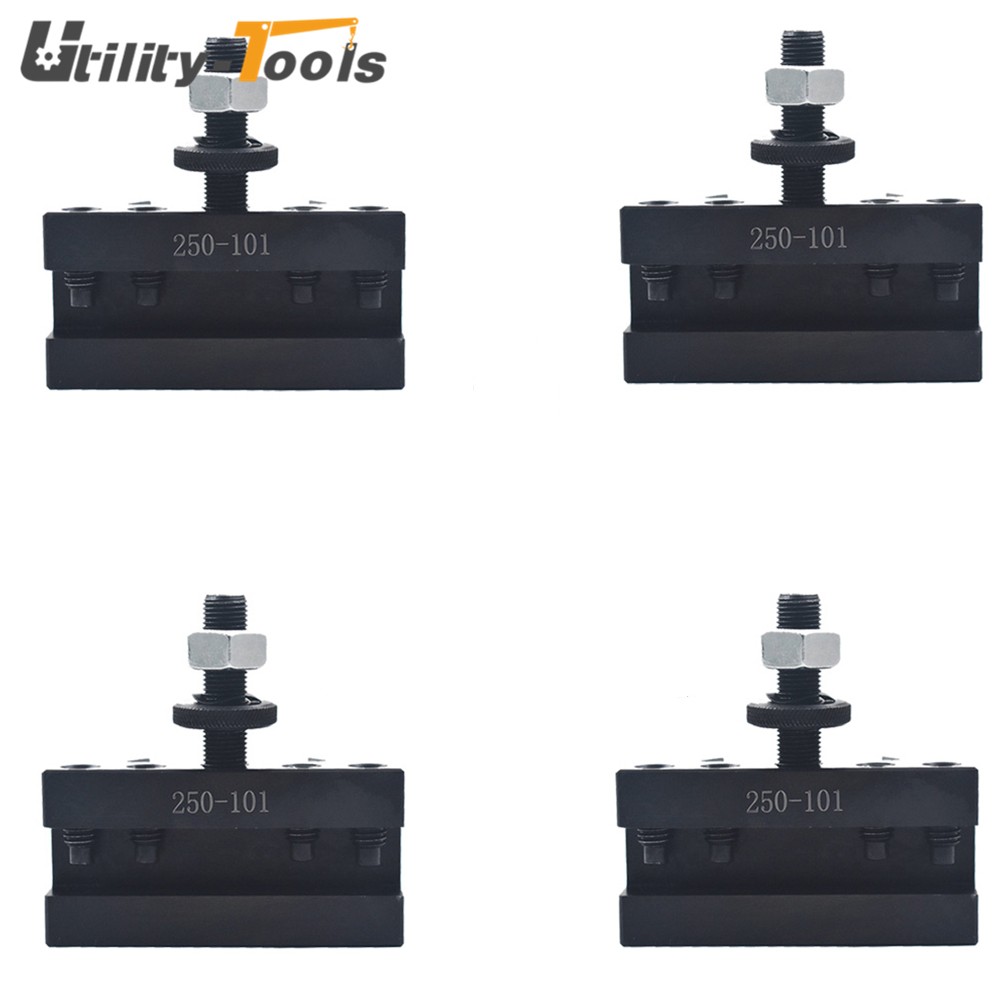 4Pcs AXA 250-101 Quick Change Tool Post Turning and Facing Holder For CNC Lathe
