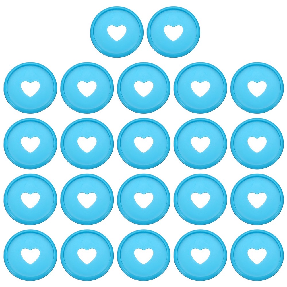 28mm Book Binding Discs 22pcs Discbound Expansion Discs Heart, Blue