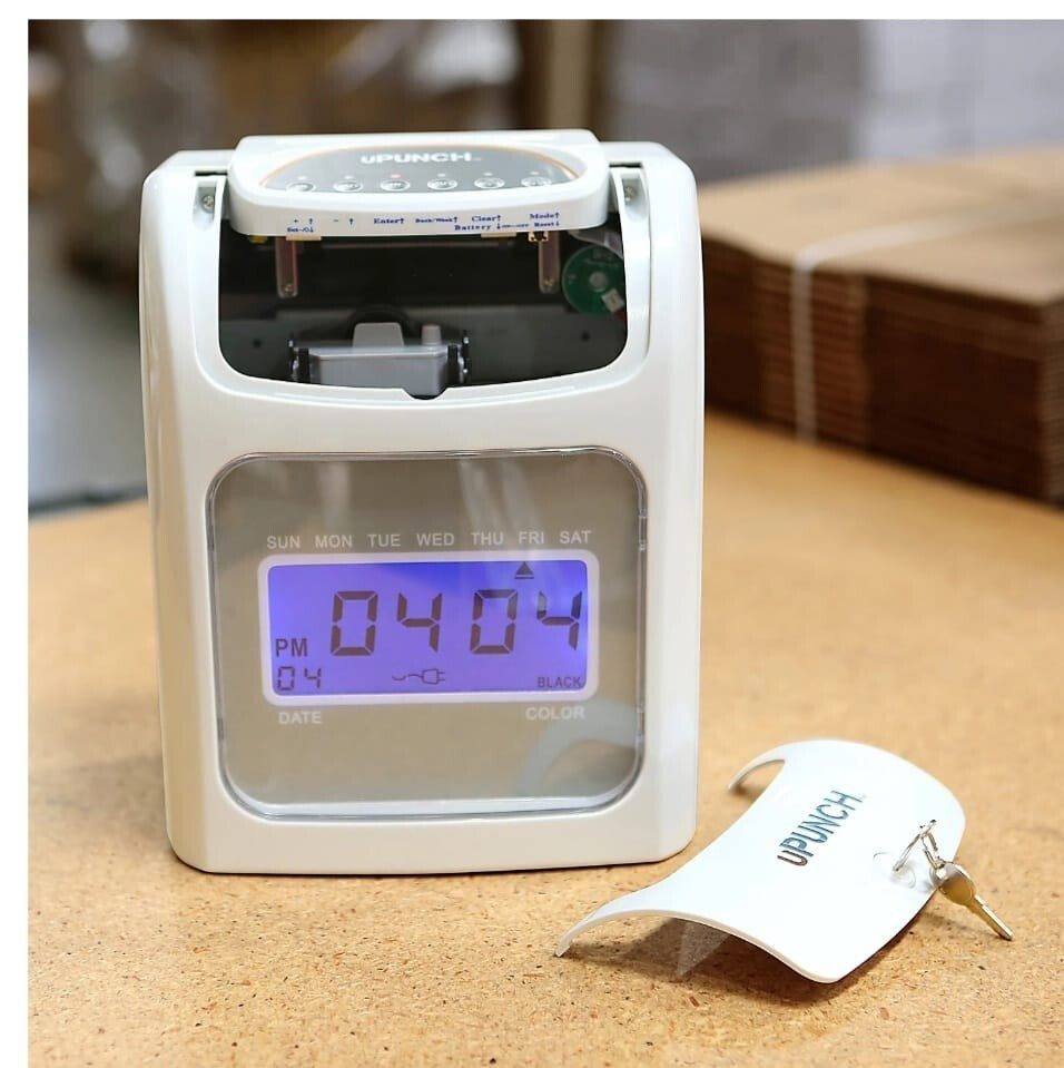 UPunch™ UB2000 Electronic Calculating Punch Card Time Clock Bundle