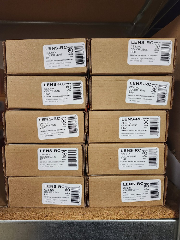 Red Color Lens, for Ceiling Units, System Sensor #LENS-RC