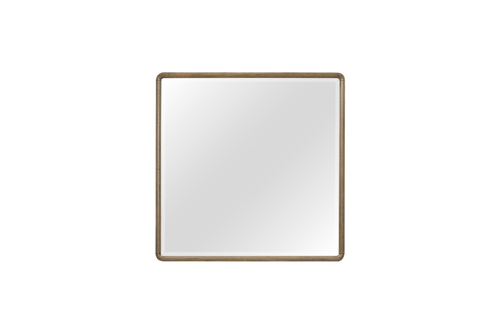 Veneer Frame Mirror, 24x36 Inch Wall Mirror with Rounded Corners