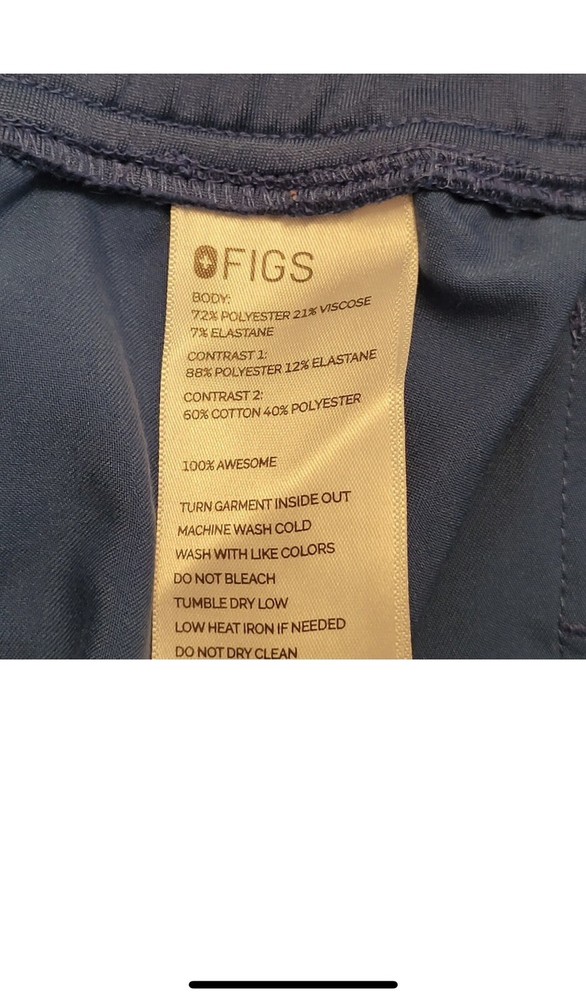FIGS Technical Collection royal blue Set ~ Top & Pants ~ XL