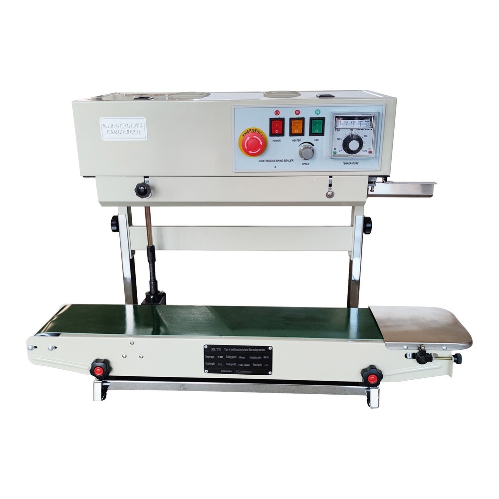 110V FR-770 Vertical Type Continuous Sealing Machine Packaging Bag Sealer