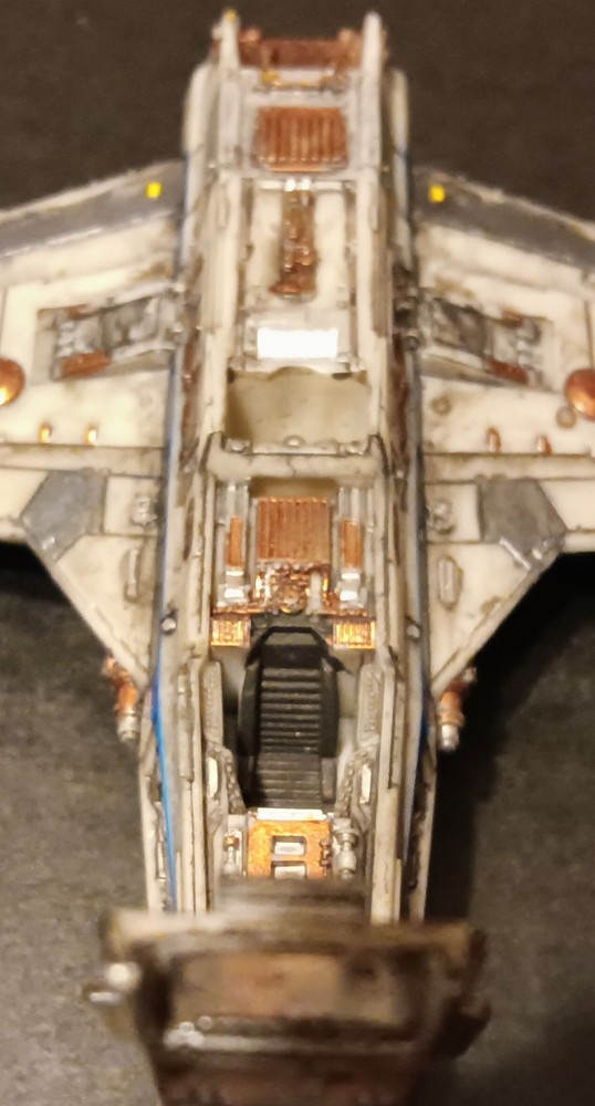 Custom Painted Star Wars Micro Galaxy Squadron Lt. Callahan’s E-wing, #0121