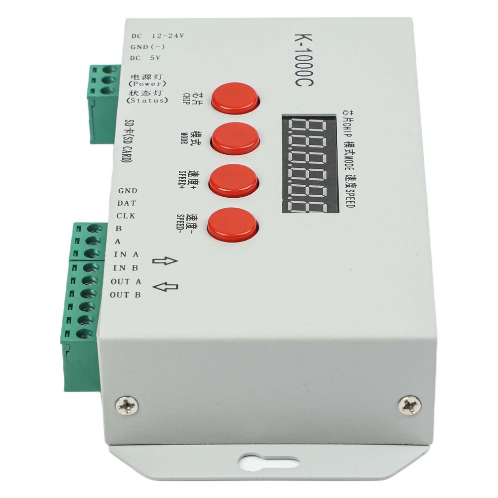 K1000C LED Controller for WS2812B WS2811 APA102C LED Strips with Cascading