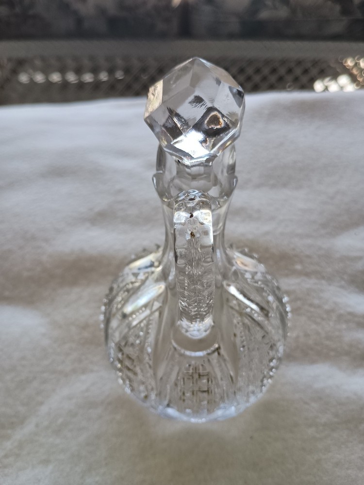 Antique Heisey Glass Cruet With Stopper