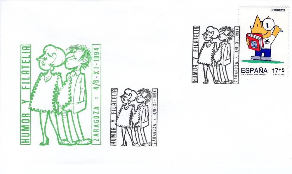 SPAIN  1994 HUMOR AND PHILATELY   FDC4168