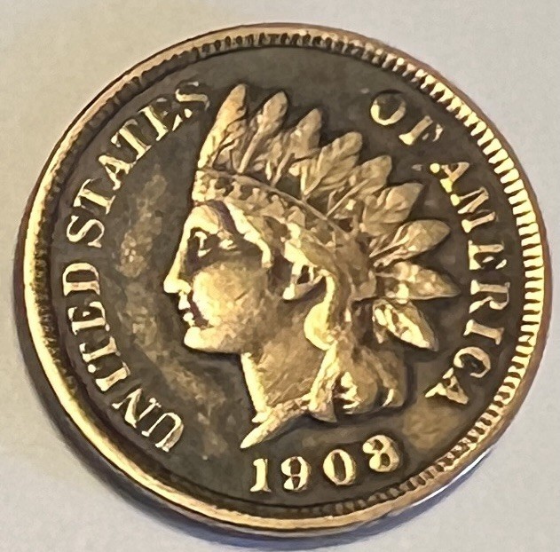 1908 VF+ Indian Cent