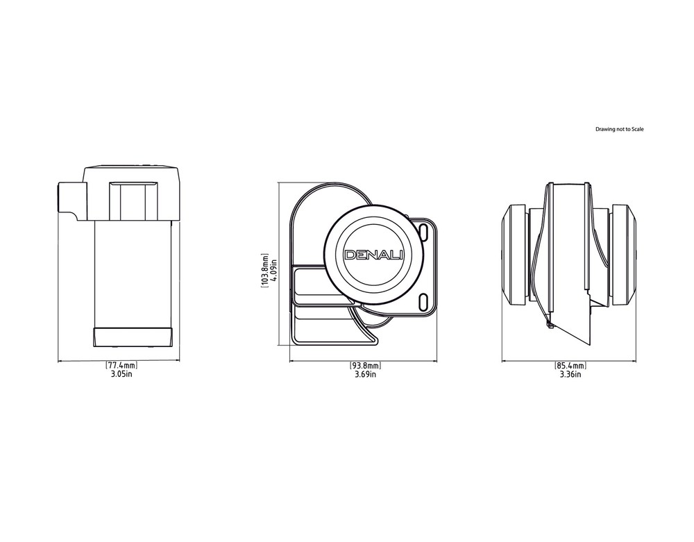 DENALI SoundBomb Split Dual-Tone Air Horn