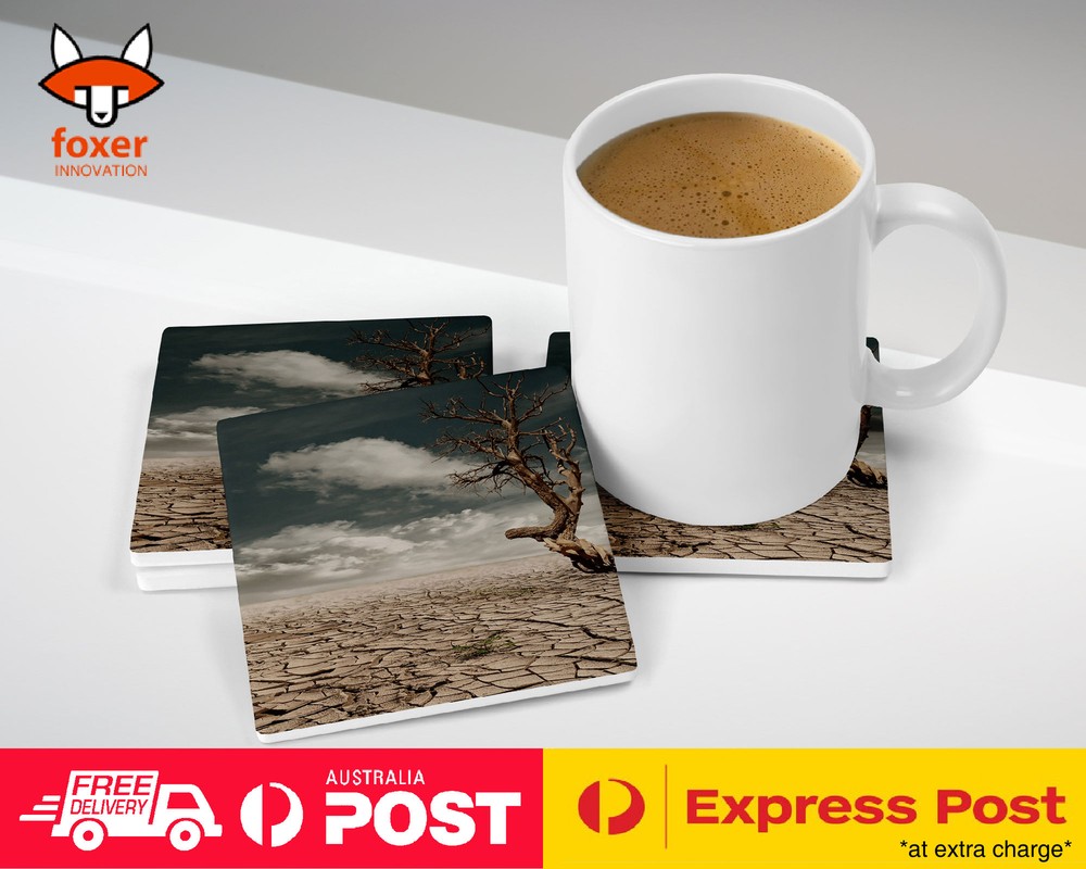 COASTER COFFEE DRINKING MAT|SAD DEAD LANDSCAPE DEAD TREE