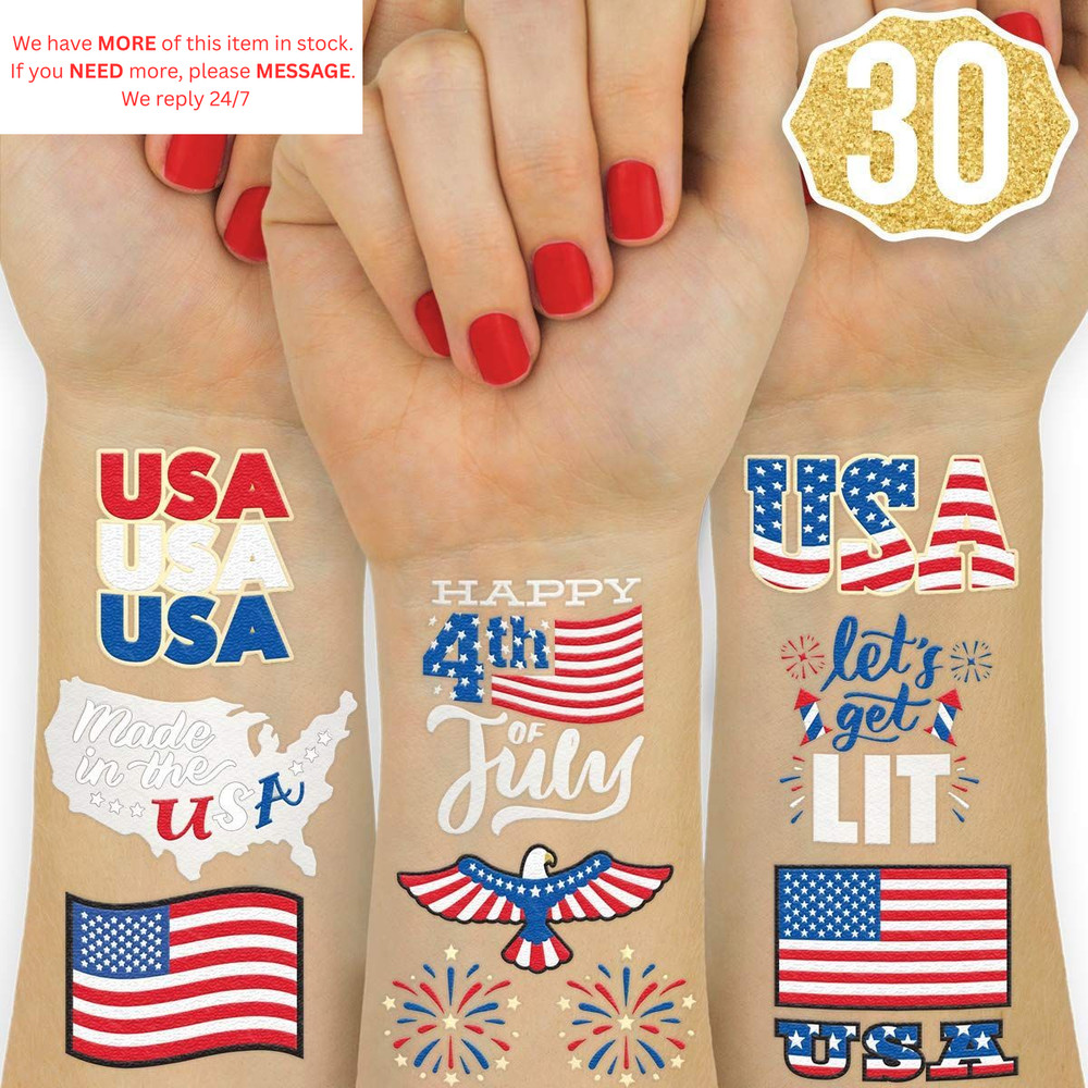 250th Anniversary 2 Count (Pack 1), red, white, blue, gold, silver