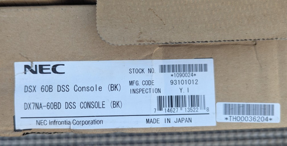 NEC Model DSX 60B DSS Console