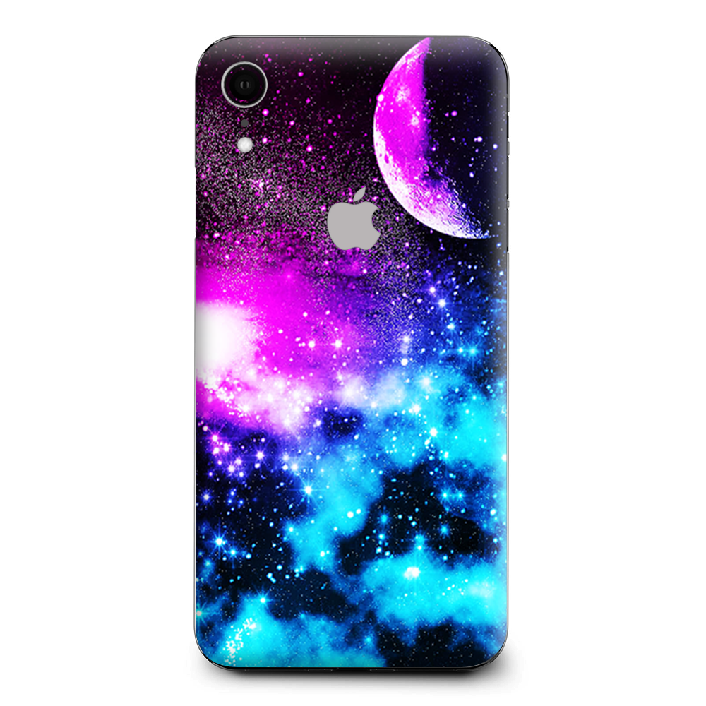 Skins Decal Wrap for Apple iPhone XR - Galaxy Fluorescent