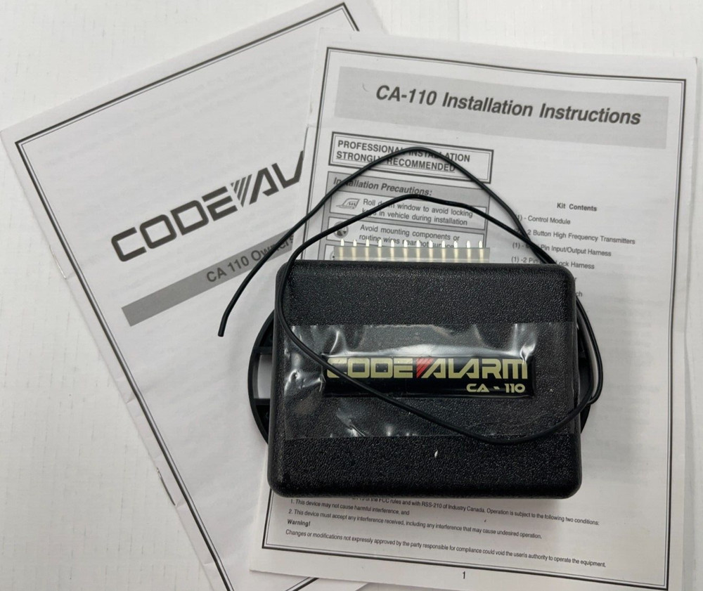 NEW Replacement Code Alarm CA-110 Module Brain CA110 GOH-PAN01 G0H-PAN01
