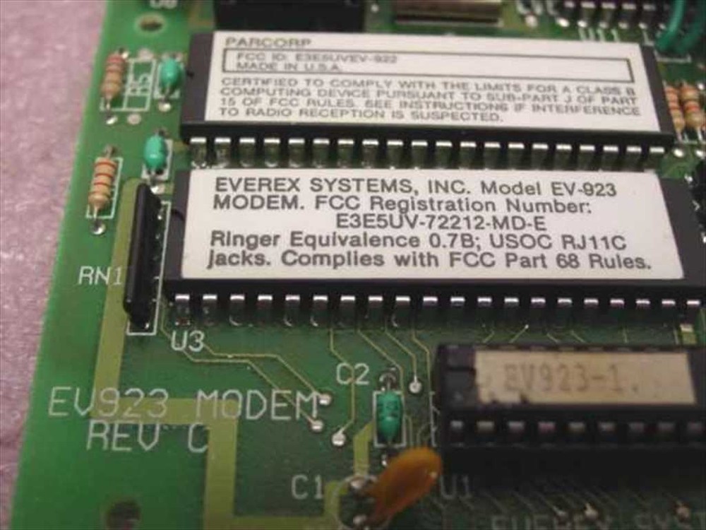 Everex Systems Internal Modem Vintage 1987 EV-923