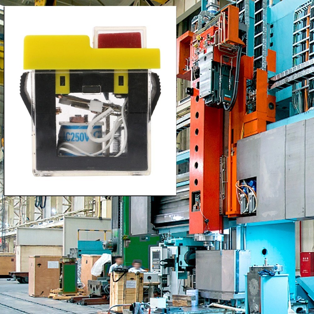 User friendly start button switch with power off and undervoltage protection