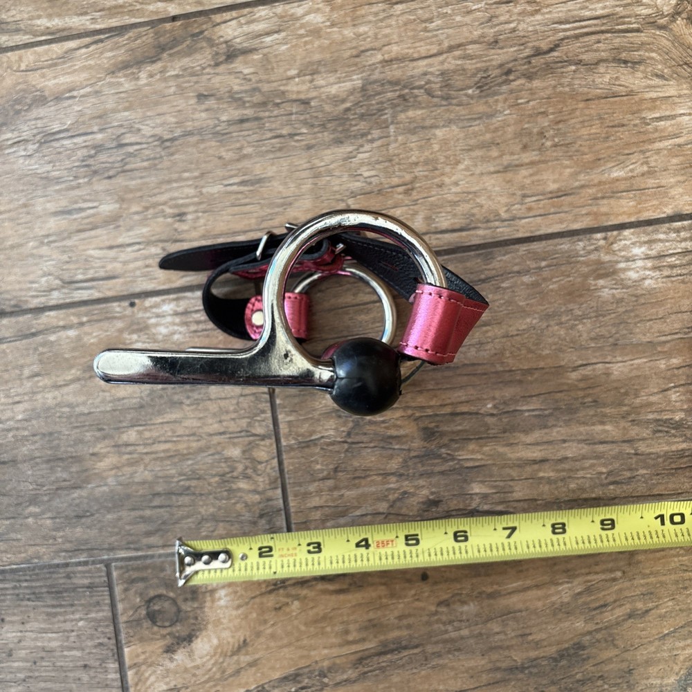Leather Covered Pony Bit Gag Is Unused.