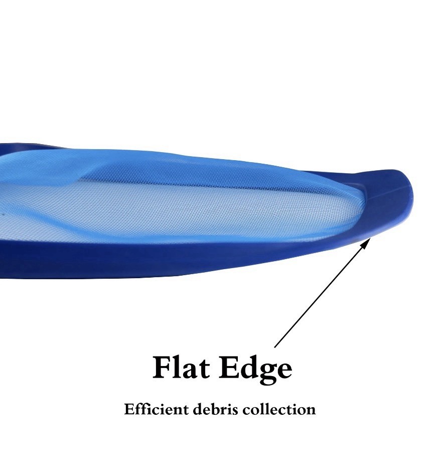 MAINSTAYS Deluxe Pool Leaf Skimmer 42" Pole & Curved Frame Telescoping Handle