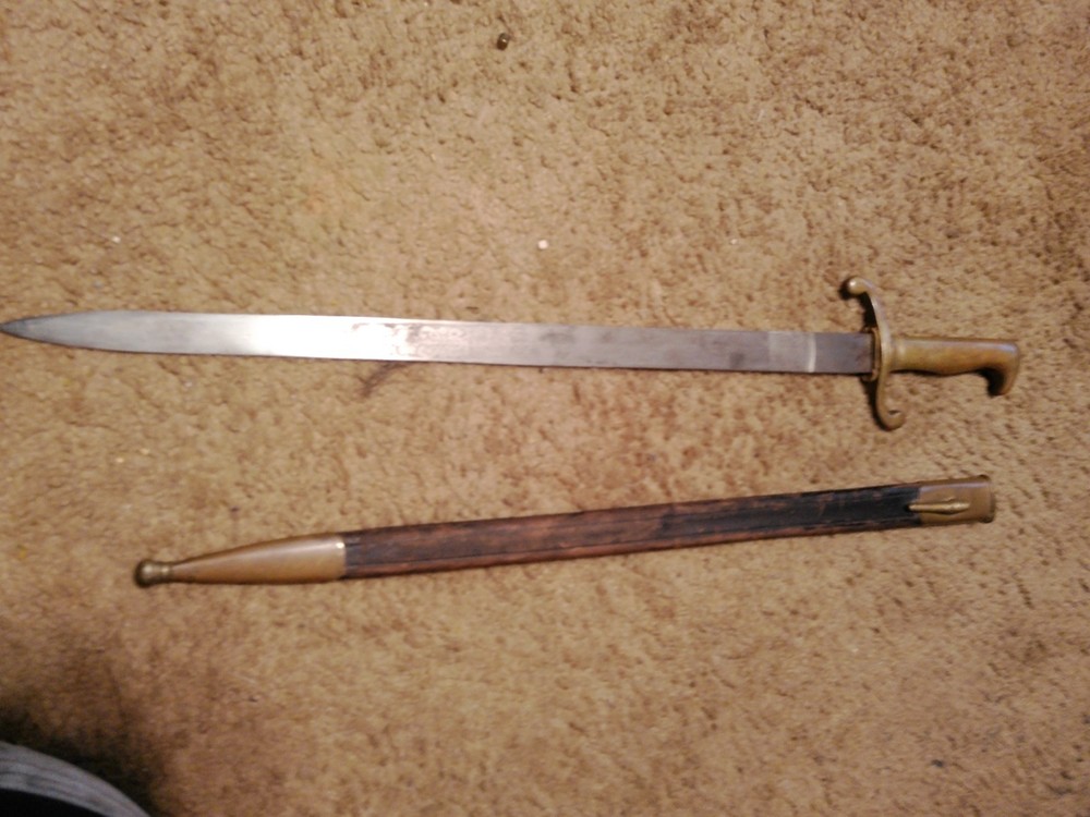 ww1 german short sword with scabbard