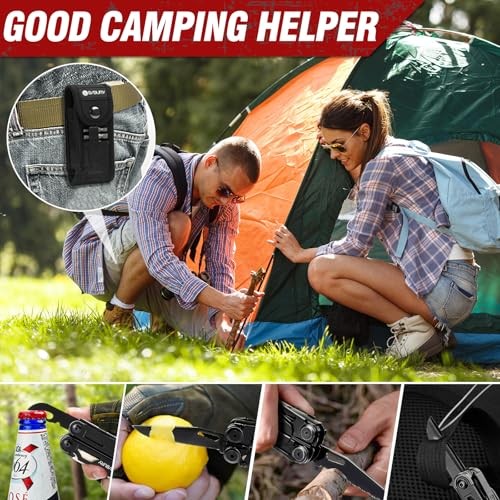 Multitool Pliers Pro BI2045AB, Stainless Steel Foldable Multi Tool with