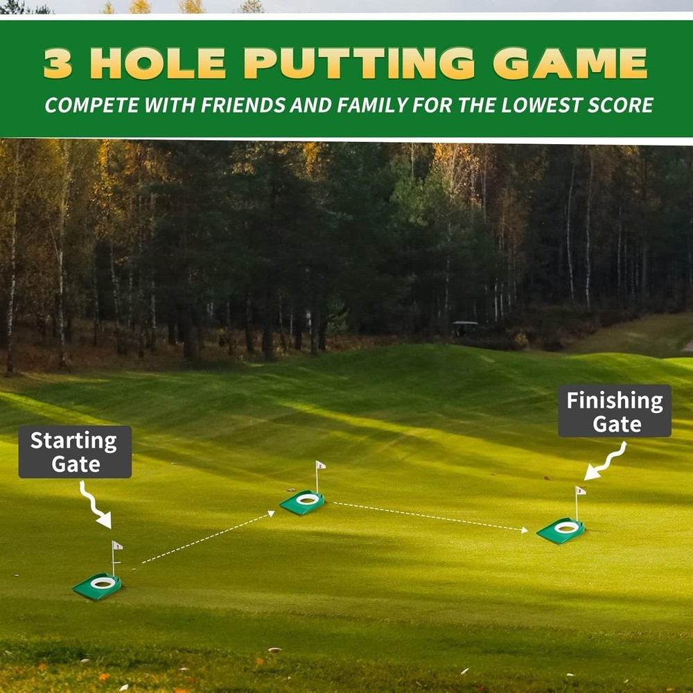 Golf Putting Practice Cup Hole Training Aids Golf Accessories Training Putter...